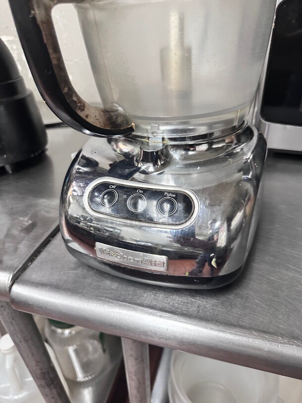 Working! KitchenAid KFP750CR0 9-Cup Food Processor with 4-Cup Mini Bowl Chrome NSF 115 Volt Tested and Working! - Image 4 of 9