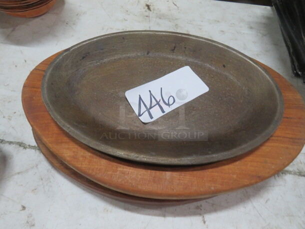 Fajita Plate And Underlay. 2XBID.
