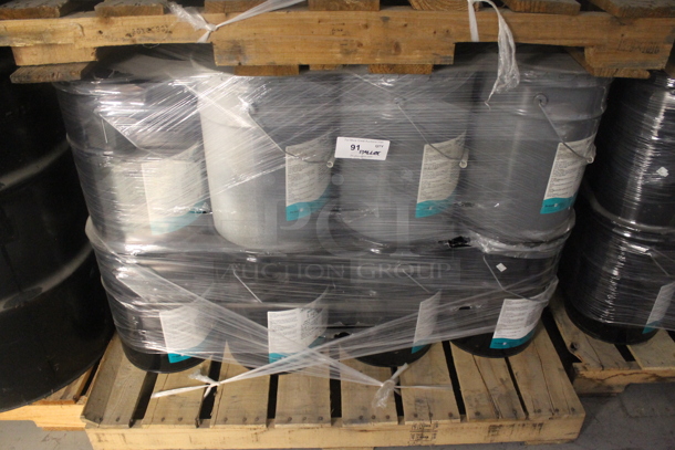 ALL ONE MONEY! PALLET LOT OF 24 Barrels of Moisture Cure Liquid Rubber. BUYER MUST REMOVE. - Image 1 of 3