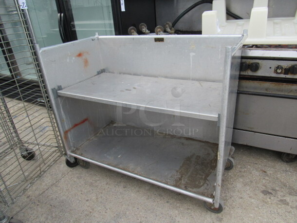 One Cart With 1 Shelf On Casters. 49X25X42
