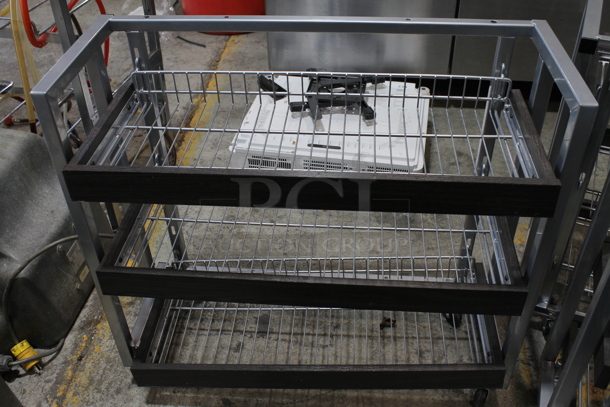 4 Metal Racks on Commercial Casters. 4 Times Your Bid! - Image 3 of 3