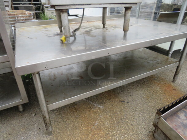 One Stainless Steel Equipment Table With Stainless Steel Under Shelf. 60X40X25 - Image 1 of 1