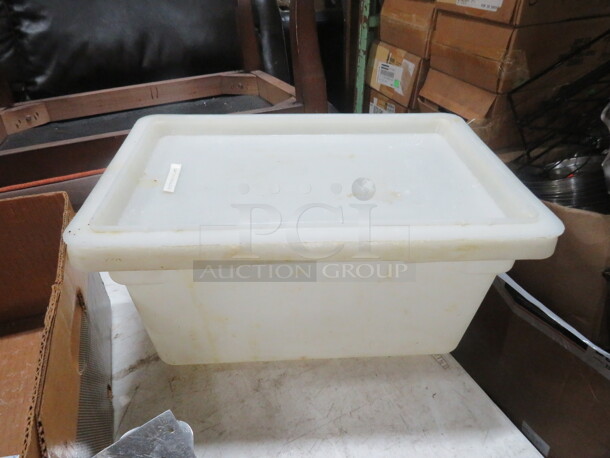 One 5 Gallon Food Storage Container With Lid. - Image 1 of 1
