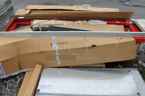 ALL ONE MONEY! PALLET LOT of BRAND NEW SCRATCH AND DENT Pieces to Wood Pattern and Metal Racking