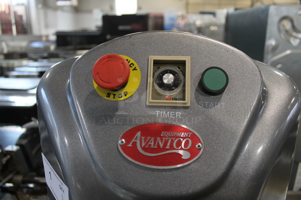 BRAND NEW SCRATCH AND DENT! Avantco MX60H Metal Commercial Floor Style 60 Quart Planetary Mixer w/ Mixing Bowl, Bowl Guard, Bowl Dolly, Whisk, Paddle and Dough Hook Attachments. 240 Volts, 1 Phase. - Image 7 of 12