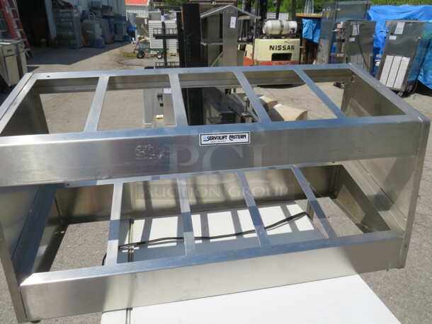 One Stainless Steel Servolift Flatware Stand/Holder. Model# P-10. 34.5X14X17 - Image 2 of 2