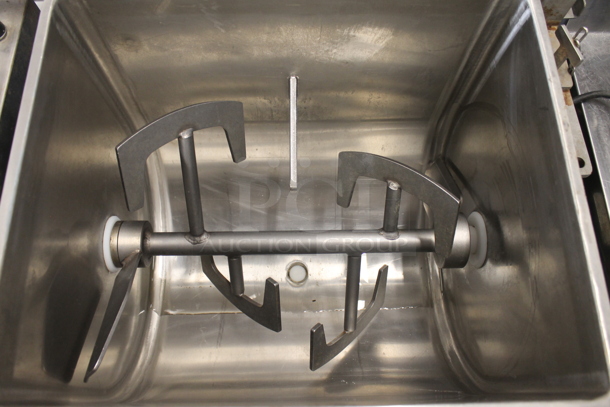 Daniels DMX 100 Stainless Steel Commercial Floor Style Meat Mixer on Commercial Casters. 115 Volts, 1 Phase. Tested and Working! - Image 7 of 11