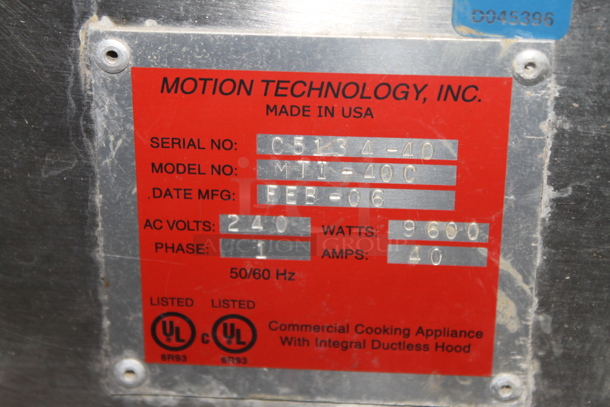 Autofry MTI-40C Stainless Steel Commercial Countertop Electric Powered Ventless Fryer. 240 Volts, 1 Phase. - Image 9 of 10