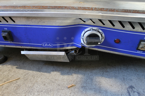 Globe PG36E Stainless Steel Commercial Countertop Electric Powered Flat Top Griddle. 208/240 Volts.  - Image 4 of 5