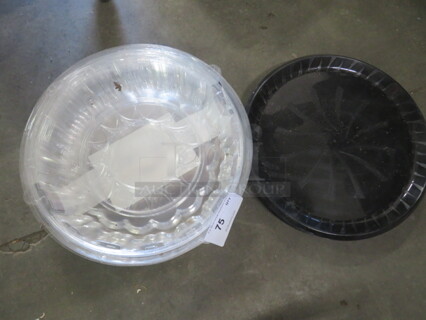 One Lot Of Catering Trays With Covers.