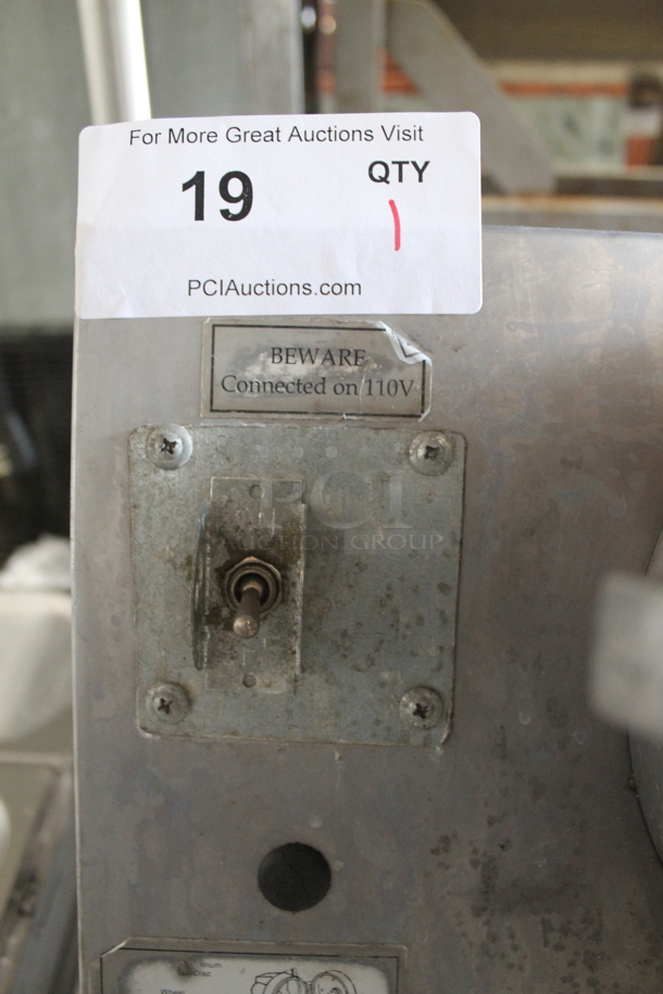 Fleetwood Metal Commercial Countertop Power Hub w/ Pelican Head and Slicing Blade.  Tested and Working! - Image 4 of 9