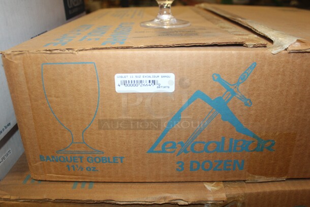 NEW IN BOX! 1 Box (36 count) Arcoroc 11oz. Banquet Goblet Glasses. 36X Your Bid! - Image 2 of 3