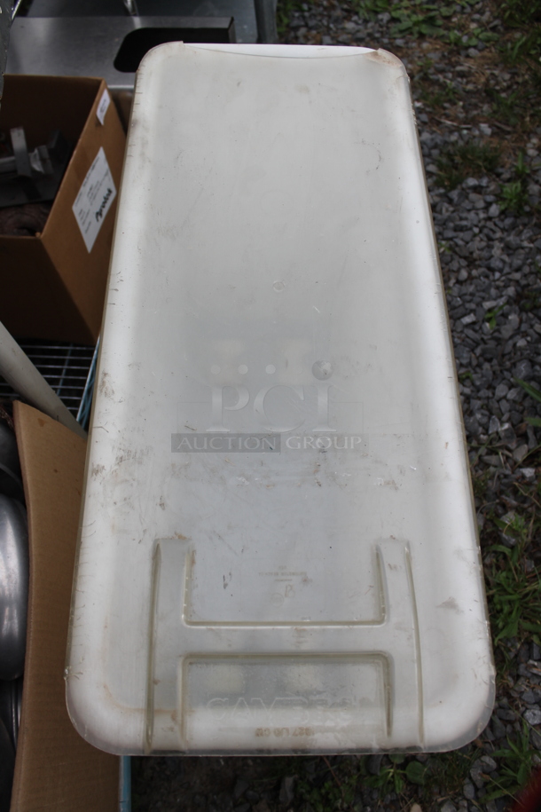 White Poly Ingredient Bin on Commercial Casters. - Image 5 of 6