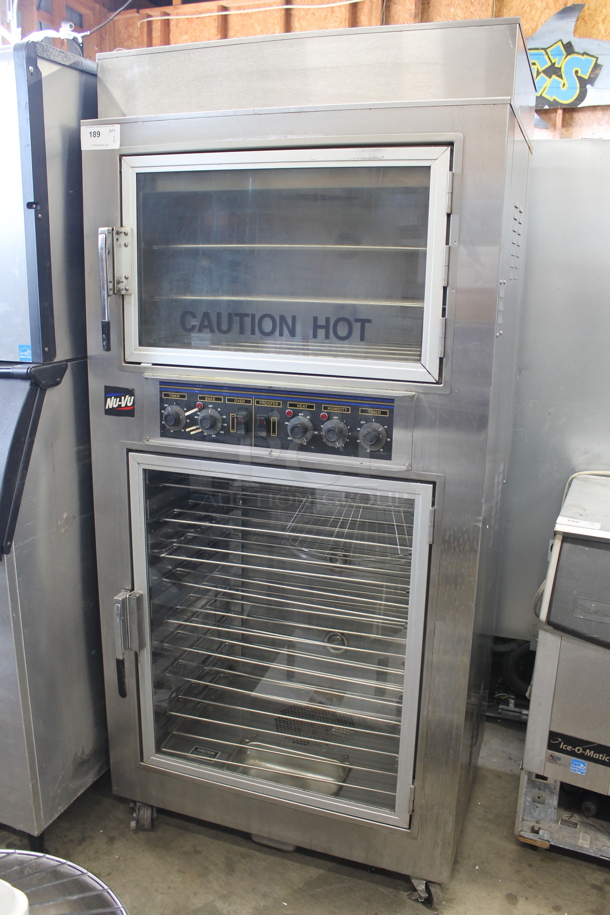 Nu Vu Stainless Steel Commercial Electric Powered Oven Proofer on Commercial Casters. - Image 1 of 9