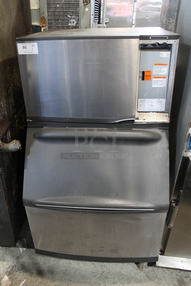 Manitowoc SY0304A Stainless Steel Commercial Ice Head on Commercial Ice Bin. 115 Volts, 1 Phase. - Item #1098076