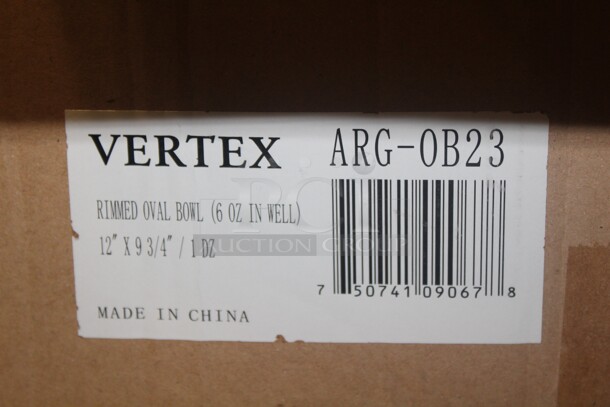 NEW! 4 Vertex 12"x9.75" Rimmed Oval Bowls. 4X Your Bid!  - Image 2 of 2