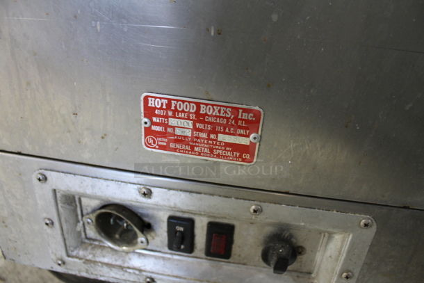 Hot Food Boxes CW2 Stainless Steel Commercial 2 Well Steam Table w/ 2 Door Holding Cabinet on Commercial Casters. 115 Volts, 1 Phase. Tested and Powers On But Does Not Get Warm - Image 8 of 8