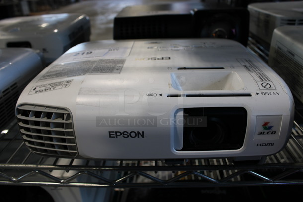Epson Model H688A LCD Projector. 100-240 Volts, 1 Phase. 11.5x9.5x3.5