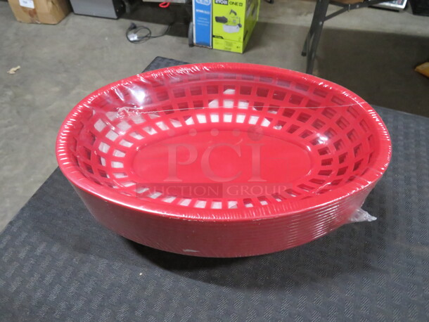 NEW Oval Fast Food Basket. #OB-938-R. 12XBID. - Image 1 of 1