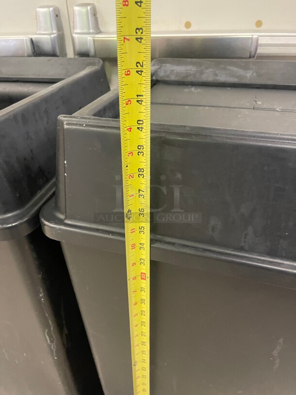 Clean! Commercial Black Large Size Plastic Trash Container NSF 20x20x40 - Image 8 of 8