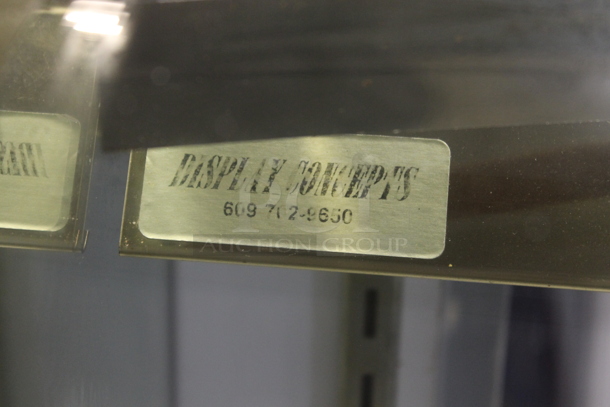 Display Concepts Metal Commercial Floor Style Display Case Merchandiser w/ Glass Shelves. Tested and Does Not Power On - Image 11 of 11