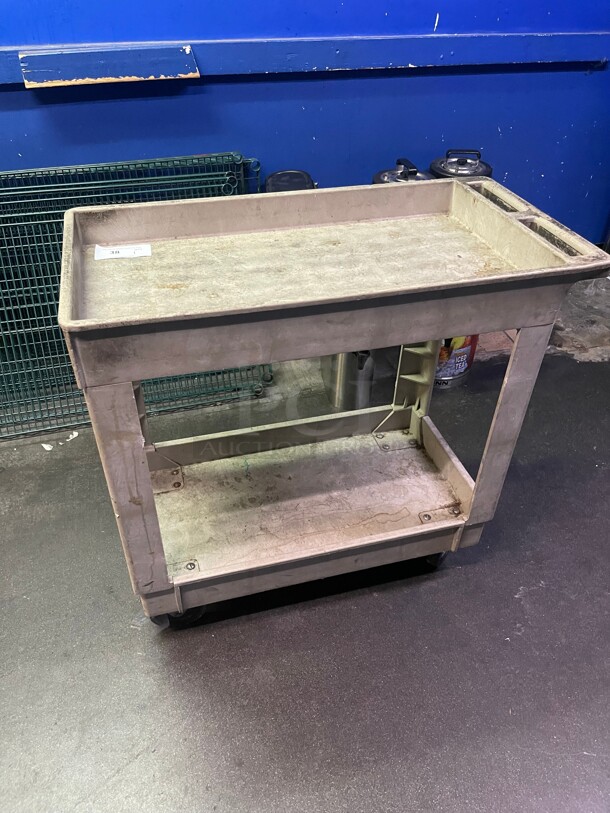 Nice! Commercial Restaurant Style Moving Cart On Casters NSF 34x17x33 - Image 1 of 7