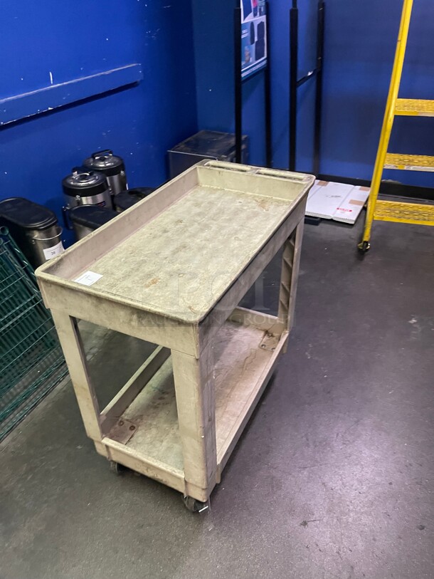 Nice! Commercial Restaurant Style Moving Cart On Casters NSF 34x17x33 - Image 2 of 7