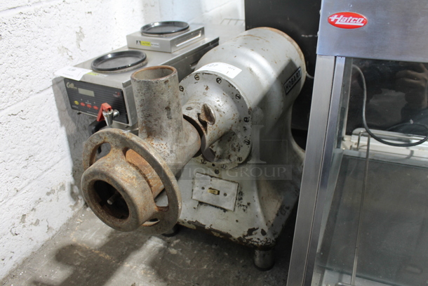Hobart 4322 Metal Commercial Countertop Meat Grinder. 115 Volts, 1 Phase. Tested and Powers On But Parts Do Not Move - Image 1 of 6