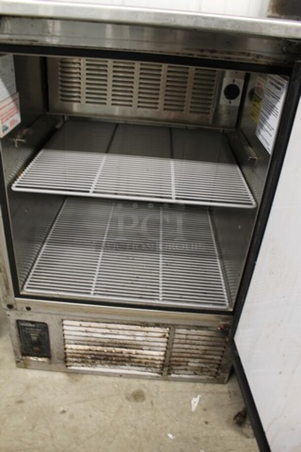 Glastender MFV24-SS(R) Stainless Steel Commercial Single Door Undercounter Mug Chiller. 115 Volts, 1 Phase. Tested and Powers On But Does Not Get Cold - Image 2 of 3