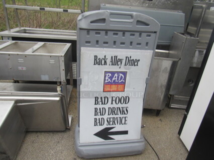 One Dual Sided Sign Holder.26X54