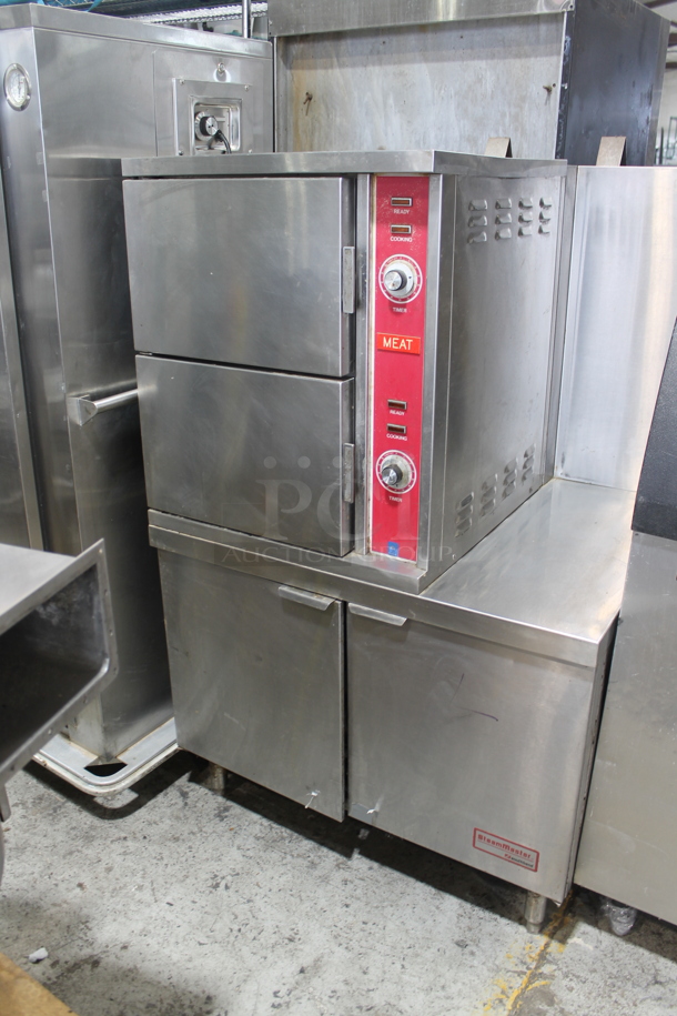 Southbend GGX-2 Stainless Steel Commercial Natural Gas Powered 2 Deck Steam Cabinet. 250,000 BTU. 
