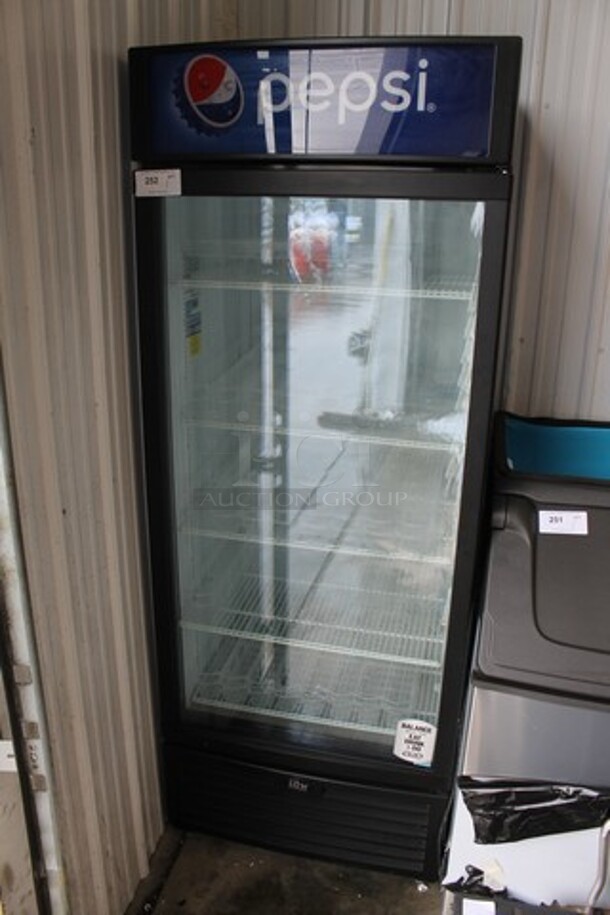 IDW G-26-C334B-HC ENERGY STAR Metal Commercial Single Door Reach In Cooler w. Poly Coated Racks. 115 Volts, 1 Phase. Tested and Working!