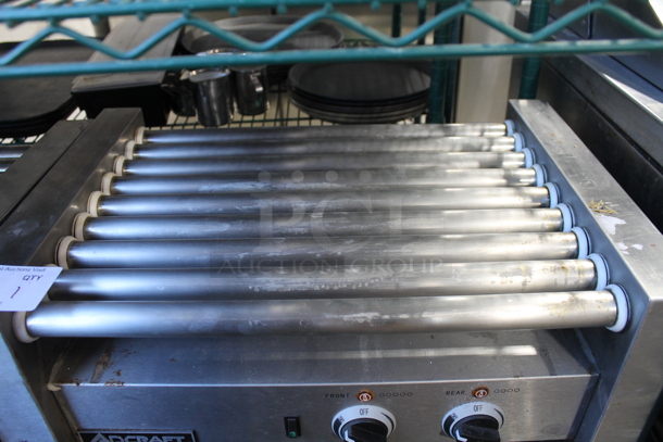 Adcraft RG-09 Stainless Steel Commercial Countertop Hot Dog Roller. 120 Volts, 1 Phase. Tested and Working! - Image 3 of 4