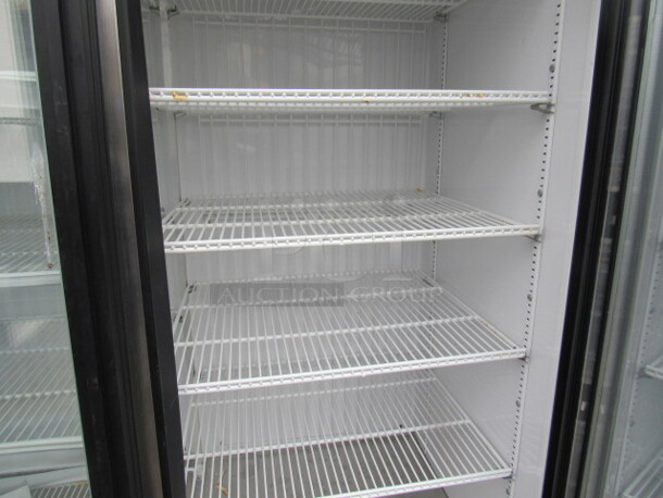 One 3 Door True Freezer With 16 Racks. 115/208-230 Volt. 1 Phase. Model# GDM-72FLD. Working When Removed.  - Image 3 of 3