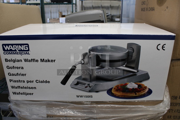 2 BRAND NEW IN BOX! Waring Model WW150IS Stainless Steel Commercial Countertop Belgian Waffle Makers. 10x19x9. 2 Times Your Bid! - Image 2 of 8