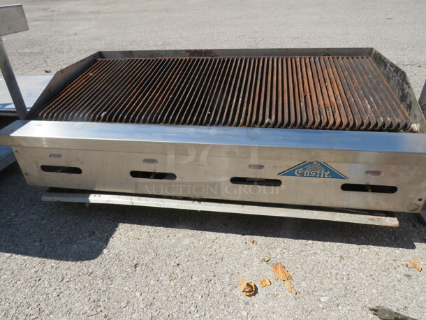 One Prince Castle Natural Gas Charbroiler. 48X28X16 - Image 1 of 1