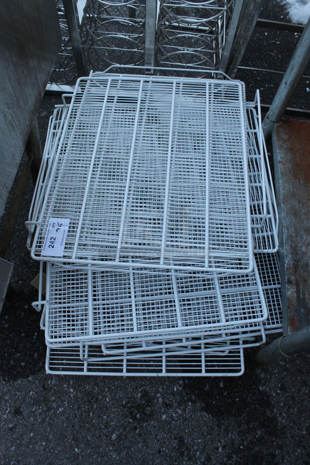 ALL ONE MONEY! Lot of White Poly Coated Racks for Coolers and Freezers - Image 2 of 3