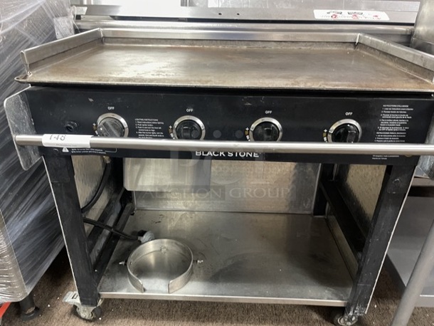 Blackstone Commercial Flat Grill Propane Griddle Tested and Working!