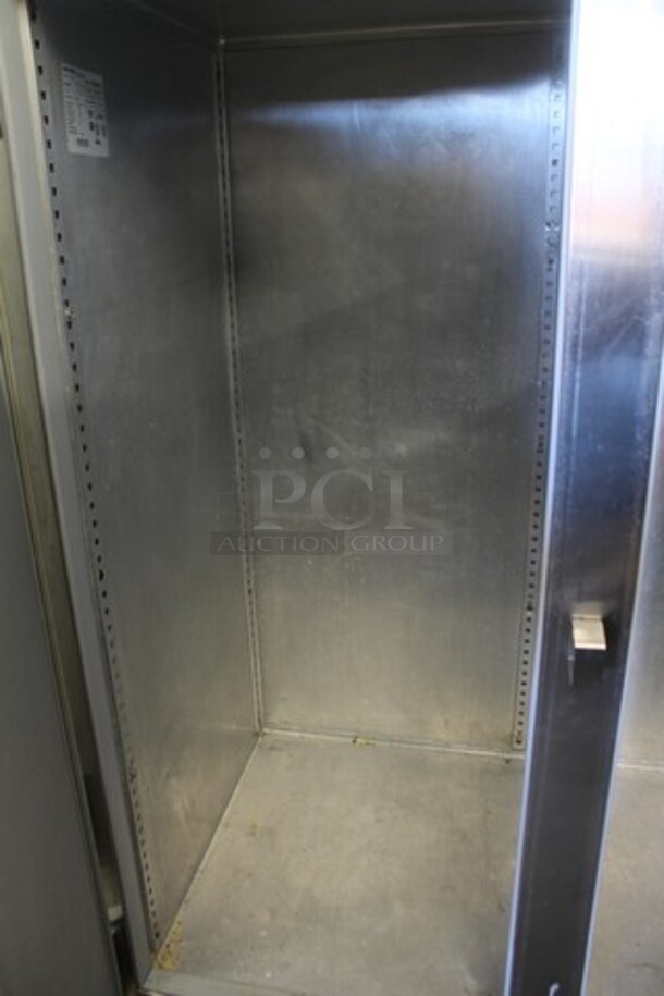 Victory VR-2 Stainless Steel Commercial 2 Door Reach In Cooler on Commercial Casters. 115 Volts, 1 Phase. Tested and Working! - Image 3 of 5