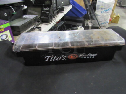 One Titos Domed Bar Center.