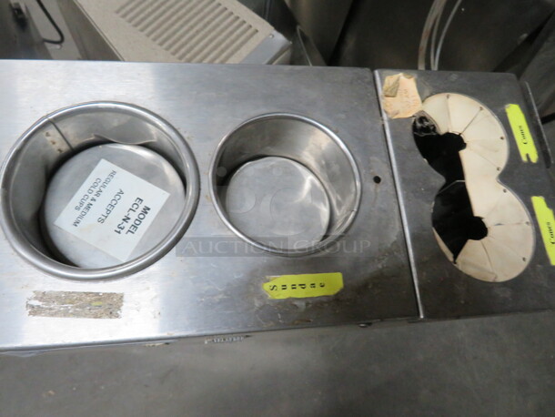 One Stainless Cone/Cup Holder. #ECL-N-31. 7X33X18 - Image 2 of 2