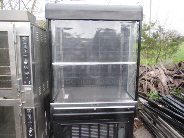 One Masterbilt Refrigerated Grab N Go With Cold Shield. Model# QMVM-48. 115  Volt. 48X32X82 - Image 1 of 2
