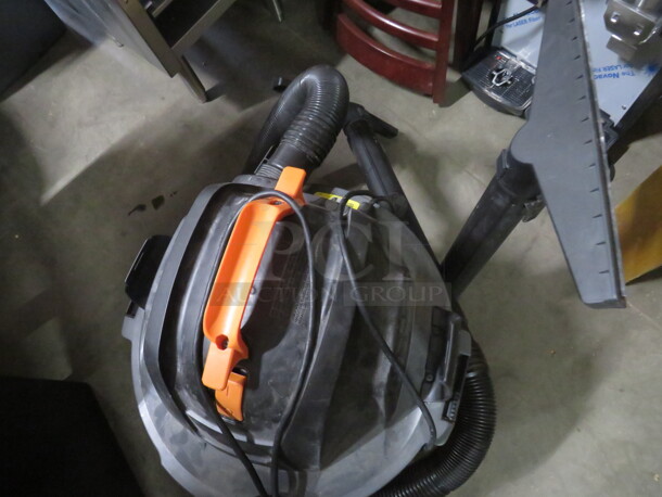 One Ridgid Wet/Dry Shop Vac With Attachments. #HD12000. 120 Volt. 5.0php. - Image 2 of 3