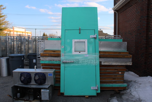 10'x10'x8' Walk In Freezer Box w/ Floor, Compressor and Bohn Model ADT130AK 115 Volt, 1 Phase Compressor. Information Provided By The Consignor But Not Verified By PCI Auctions.