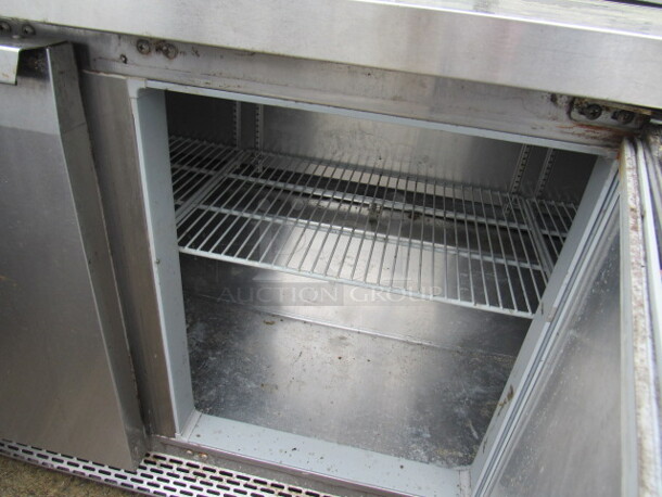 One SS 3 Door Continental Cooler, With 3 Racks, On Casters. Model# SW72. 72X30X34.5. $5254.83. - Image 3 of 3