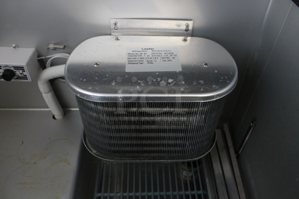 2017 Leader LM36 S/C Stainless Steel Commercial Sandwich Salad Prep Table Bain Marie Mega Top on Commercial Casters. 115 Volts, 1 Phase. Cannot Test - Unit Trips Breaker
 - Image 9 of 10