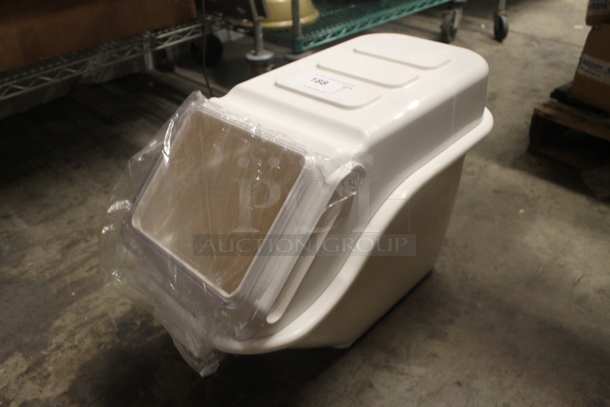 BRAND NEW! White Poly Ingredient Bin.  - Image 3 of 4