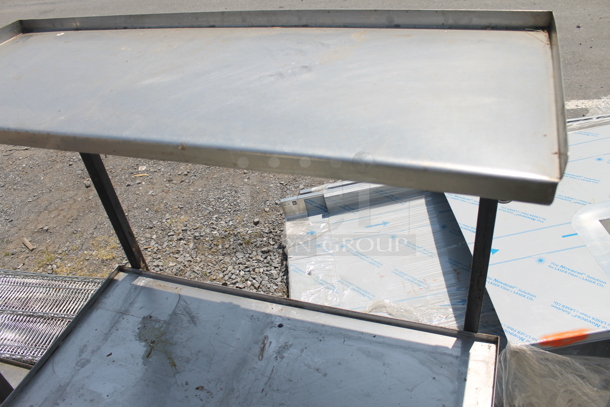 Commercial Stainless Steel Work Table With Both Overshelf And Undershelf On Commercial Casters. - Image 2 of 8
