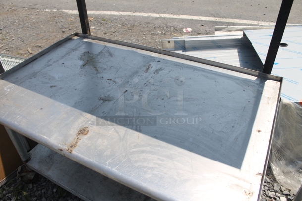 Commercial Stainless Steel Work Table With Both Overshelf And Undershelf On Commercial Casters. - Image 3 of 8