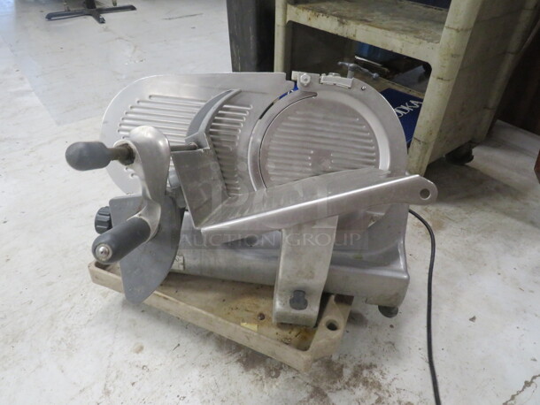 One Hobart 12 Inch Deli Slicer. 120 Volt. Model# 2612.  - Image 1 of 3